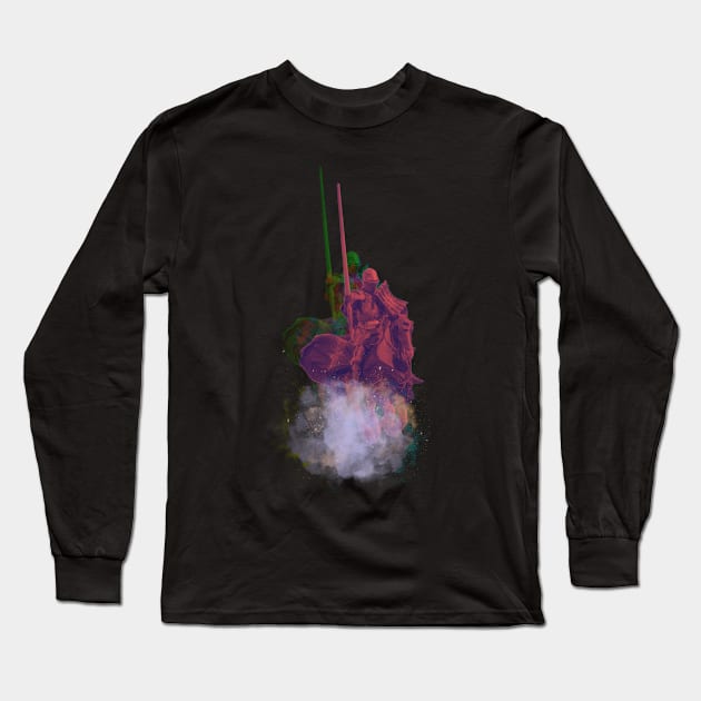 VHS Knight Long Sleeve T-Shirt by Psychodelic Goat